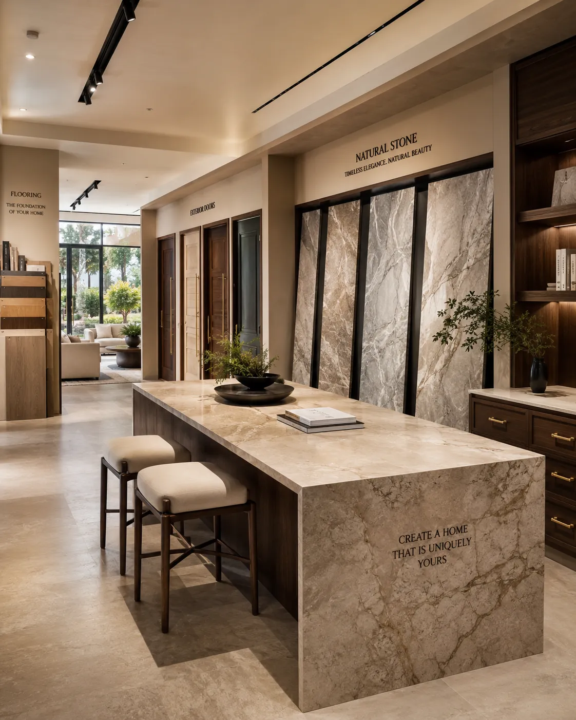 Whole house customization building material showroom